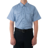 First Tactical Men's Cotton Station Short Sleeve Shirt Medium Blue