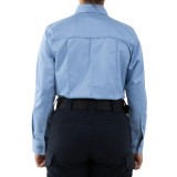 First Tactical Women's Cotton Station Long Sleeve Shirt Medium Blue 3