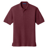 Port Authority Silk Touch Polo, Burgundy, Front