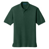 Port Authority Silk Touch Polo, Dark Green, Front