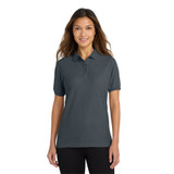 Port Authority Women's Silk Touch Polo Steel Gray