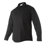 Flying Cross FX Flex 65/35 Poly/Cotton-Mini Rip-Stop Long Sleeve Woven Shirt Black