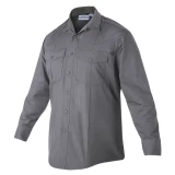 Flying Cross FX Flex 65/35 Poly/Cotton-Mini Rip-Stop Long Sleeve Woven Shirt Oxford Gray