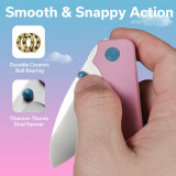 CIVIVI Powder Pink Baby Banter Thumb Stud Knife G10 Handle 4