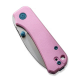 CIVIVI Powder Pink Baby Banter Thumb Stud Knife G10 Handle 10