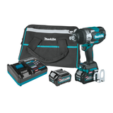 Makita 40V max XGT Brushless Cordless 4‑Speed High‑Torque 3/4 in. Sq. Drive Impact Wrench Kit with Friction Ring Anvil (2.5Ah) 1
