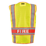 OccuNomix DOR Deluxe Safety Plain Vest, Fire Back