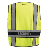 OccuNomix DOR Deluxe Safety Plain Vest, Security Back