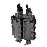 5.11 Tactical Flex Double Pistol Mag Multi Pouch Storm, Front Facing Left