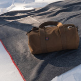 Rothco Wool Rescue Survival Blanket Gray, in Use