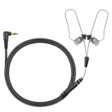 N-Ear 360 Flexo Dynamic Braided Fiber Dual Radio Earpiece - 24 in.