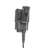 N-Ear Choice Compact (Tier 3) PTT/Mic. - Motorola Solutions M12, Back Profile Shot