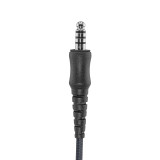 N-Ear 360 Flexo Radio Earpiece, Tactical In-Line Mic - 4-Pole NEXUS Connector, Connector