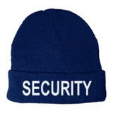 Hero's Pride Fleece Watch Cap, Dark Navy and White Security Cap