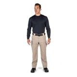 5.11 Tactical Performance Utili-T 2 Pack Long Sleeve Shirt, Dark Navy, Shown on Full Model