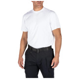 5.11 Tactical Performance Utili-T Short Sleeve 2-Pack, White, Facing Front left Angle