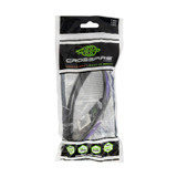 Radians Crossfire RPG Premium Safety Eyewear, Matte Black Frame / Blue Mirror POL Lens, Shown in Packaging