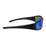 Radians Crossfire RPG Premium Safety Eyewear, Matte Black Frame / Blue Mirror POL Lens, Facing Right