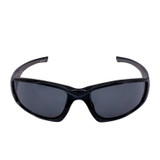 Radians Crossfire RPG Premium Safety Eyewear, Crystal Black Frame / Smoke Lens, Facing Forward