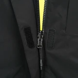 Flying Cross Black DutyGuard RT Reversible Rain Jacket, Black Side, Storm Flap