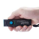 Nightstick USB-557 TUSK EDC Compact Flashlight w/ Green Laser and UV Floodlight, Shown in Hand