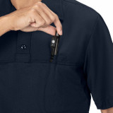 Blauer Men's Wool Blend ArmorSkin Base Shirt, Dark Navy, Pen Pocket