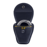 Blackhawk Plain Cordura PCH Single Molded Handcuff Pouch, Shown Open with Cuffs (Cuffs not included)