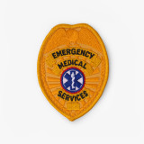 Hero's Pride Emergency Medical Services Badge Patch, Gold