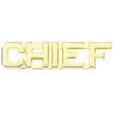Hero's Pride Chief Die Struck Letters Pins, 3/8 in., Gold Plate