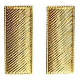 Hero's Pride Lieutenant Corrugated Metal Insignia, Gold Plate
