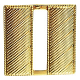 Hero's Pride Captain Corrugated Metal Insignia, Gold Plate
