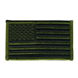 Hero's Pride U.S. Flag Patch, OD./Black, 3-3/8 in. x 2 in.