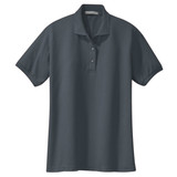 Port Authority Women's Silk Touch Polo, Steel Gray