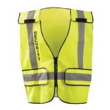 OccuNomix Yellow Mesh Public Safety Breakaway Vest, ANSI Class 2, Security, Front