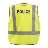 OccuNomix Yellow Mesh Public Safety Breakaway Vest, ANSI Class 2, Police, Back