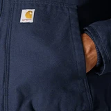 Carhartt Washed Duck Active Jacket, Navy, Pocket Detail