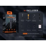Fenix Black 3000 Lumens PD40R V3.0, What's Included