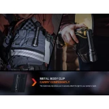 Fenix WF26R Rechargeable Flashlight, Charging Dock, Metal Body Clip