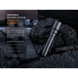 Fenix WF26R Rechargeable Flashlight, Charging Dock, Readable Battery Status
