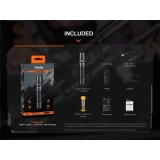 Fenix PD36R V2.0 Rechargeable Flashlight, 1700 Lumens, What's Included