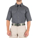 First Tactical Men's V2 Tactical Short Sleeve Shirt - PFAS, Wolf Gray