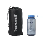 Therm-A-Rest Regular Deep Forest Trail Scout Sleeping Pad, Rolled Up in Bag, Compared to Water Bottle