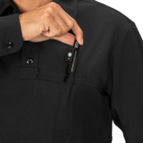 Blauer Long Sleeve Wool ArmorSkin Base Shirt - Men's, Black, Pen Pocket Detail