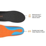 Superfeet Flex Insoles, Moisturewick Top Cover and Flexible Heel Cradle