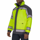Blauer GORE-TEX Colorblock Emergency Response Jacket Hi Vis Yellow Navy 2