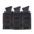 High Speed Gear Duty Triple TACO, Black, Front