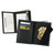 Strong Leather Double ID Badge Wallet black