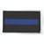 Hero's Pride 2" x 3.5" Black Patch/Black Border With Blue Line