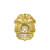 Hero's Pride 2x2-1/2 " CDCR, Hat Badge, Enameled and Gold Plated