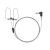 N-Ear 360 Flexo Braided Fiber Dual Radio Earpiece - 24 in.